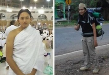 Индонезиец прошел 9 тысяч километров, чтобы совершить Хадж (Фото, видео)