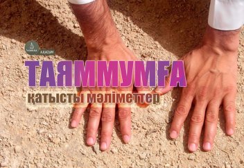 Таяммумға қатысты мәліметтер