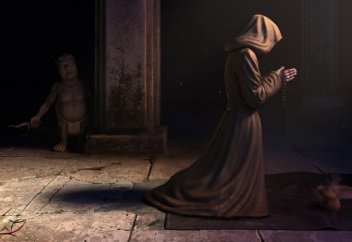 ШАЙТАН ЖӘНЕ МОНАХ (ғибрат-хиқая)