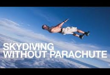 Басын қатерге тігіп, парашютсіз секірді (видео)