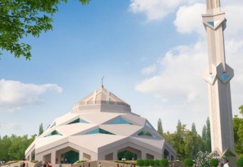 Астанада футуристік стильде мешіт салынып жатыр (фото)