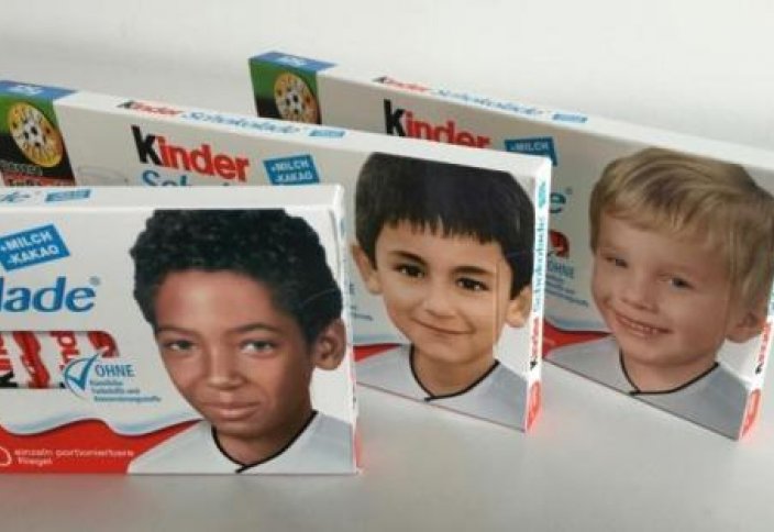 Дети-беженцы появились на упаковке Kinder