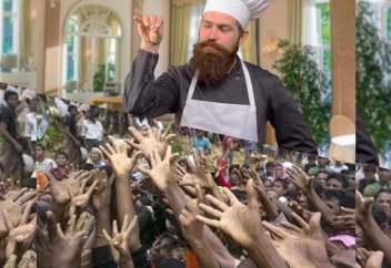 "Пока одни голодают, другие балуются едой". Жизненных фото из разных миров