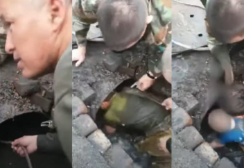 Опубликованы кадры спасения 2-летнего мальчика, застрявшего в трубе на глубине 15 метров в Казахстане