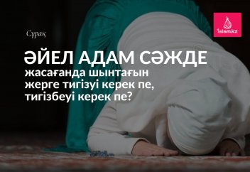 Әйел адам сәжде жасағанда шынтағын жерге тигізуі керек пе, тигізбеуі керек пе?