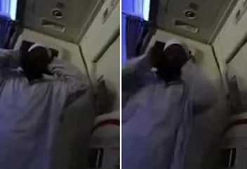 Ұшақтағы азан жолаушылардың зәресін ұшырды (видео)