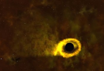 Қара құрдым жанай өткен жұлдыздың парша-паршасын шығарды (фото+видео)