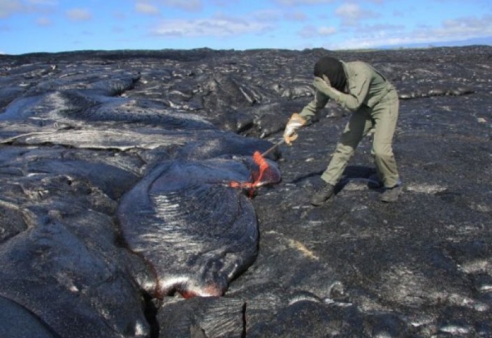 Жанартаудан лава қалай алынады (видео)