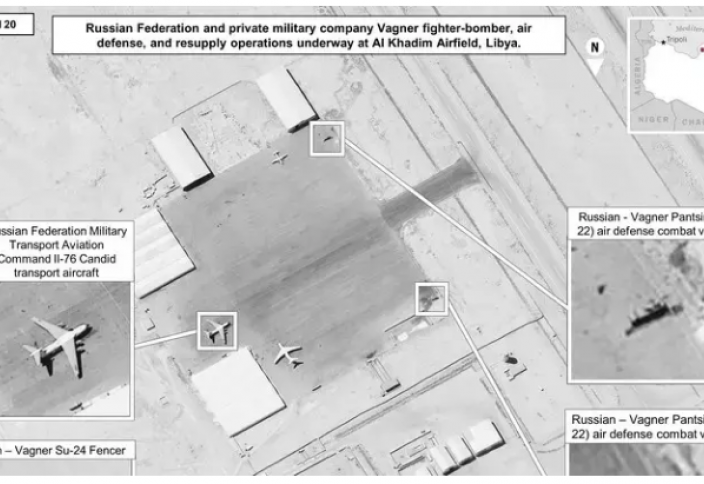 Разные: Новые снимки показывают российские военные поставке группе Вагнера в Ливии