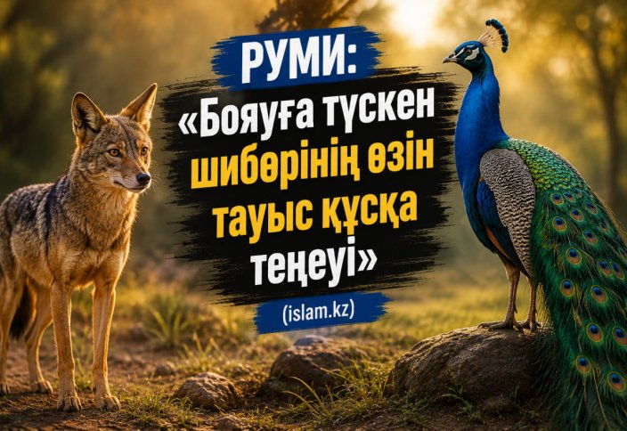 РУМИ: «Бояуға түскен шибөрінің өзін тауыс құсына теңеуі»