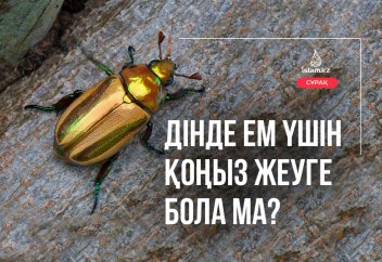 Діни тұрғыда ем үшін қоңыз жеуге бола ма?