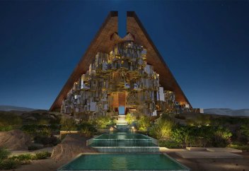 Саудияда әлемде теңдесі мен ұқсасы жоқ сәулетті тұрғын үй бой көтереді (видео+фото)