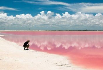 Уникальное розовое озеро Кобейтуз должно получить особый статус