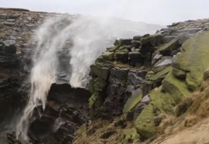 Ветер против водопада (видео)