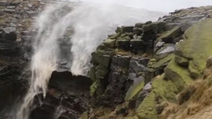 Ветер против водопада (видео)
