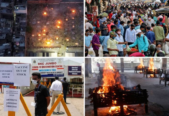 Ковидный ад. В Индии трупы детей сжигают на улицах (видео)