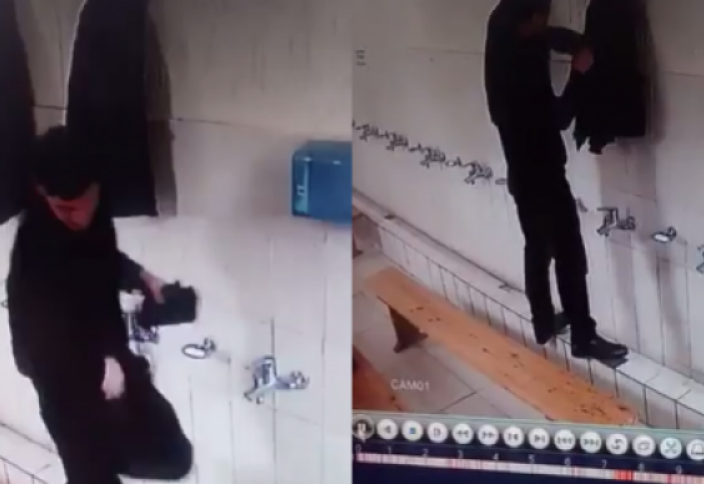Алматы мешітінде ұялы телефон ұрлаған ер адам видеоға түсіп қалды