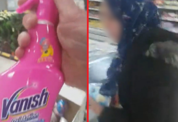 Мужчина попытался отбелить мусульманку «Ванишем» – что из этого вышло? (ВИДЕО)