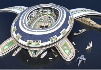 Pangeos - Сауд Арабиясының жаңа бірегей қалқымалы кешені (видео)