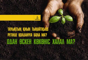 Тауықтың қиын тыңайтқыш ретінде қолдануға бола ма? Одан өскен көкөніс халал ма?