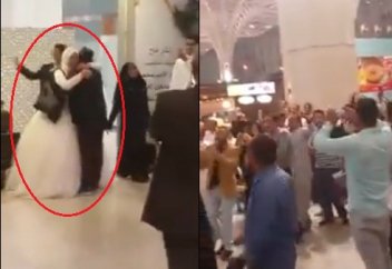 В Медине задержаны жених и невеста за аморальное поведение (ВИДЕО)