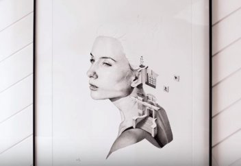 Франция суретшісі нүктемен сурет салу тәсілін көрсетті (ВИДЕО)