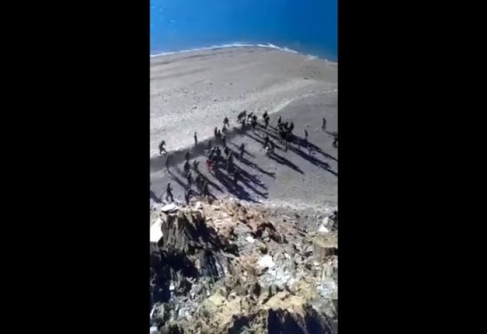 Появилось видео пограничного конфликта между военными Китая и Индии (видео)