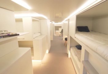 Ұшақта жатып ұйықтайтын салондар ашылады (видео)