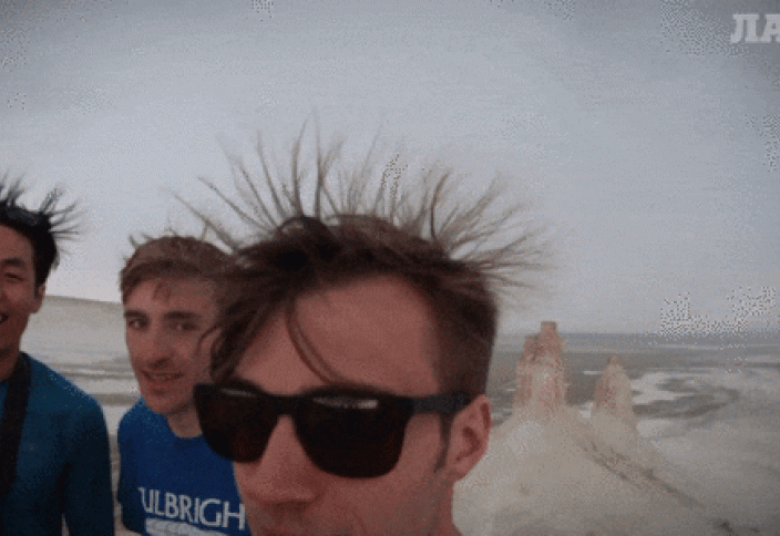 У американцев в Мангистау волосы встали дыбом (видео)