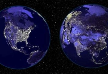 Свечение Земли в Рамадан и на Рождество самое яркое