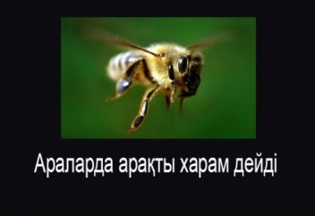 Араларда арақты харам дейді