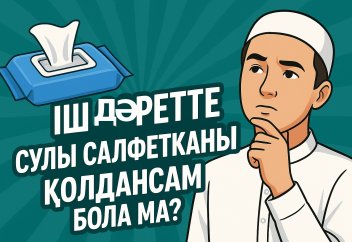 ІШ ДӘРЕТТЕ СУЛЫ САЛФЕТКА ҚОЛДАНУ
