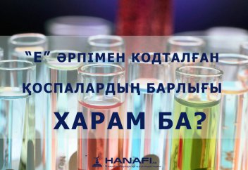 ҚМДБ “Халал Даму” ЖШС-ның “Е” тағамдық қоспаларының тізбегі