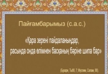 Қара зере(черный тмин) Қандай ауруларға ем?