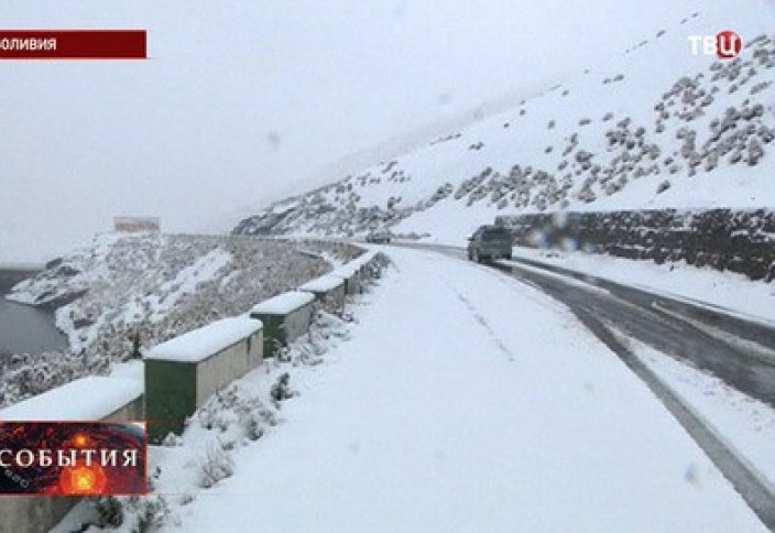 Жазда қар жауды (видео)