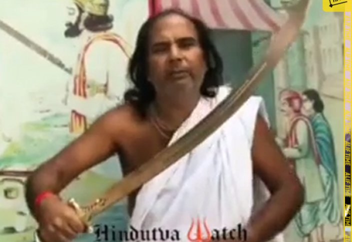 "Ислам призывают уничтожить мечом" - Монах открыто призывает индусов вооружиться мечами против мусульман