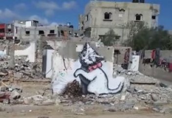 Разрушенные кварталы Палестины в красках художника