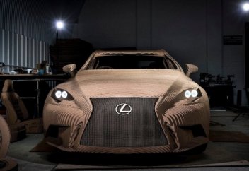 Lexus инженерлері қағаздан электромобиль құрастырды (видео)