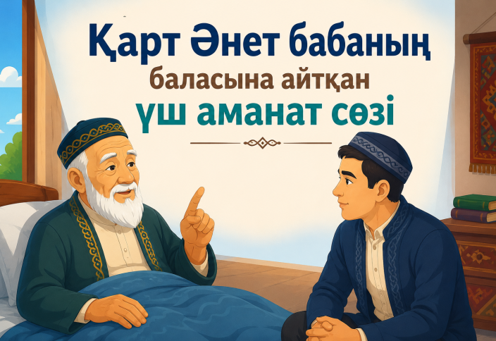 Қарт Әнет бабаның баласына айтқан үш аманат сөзі