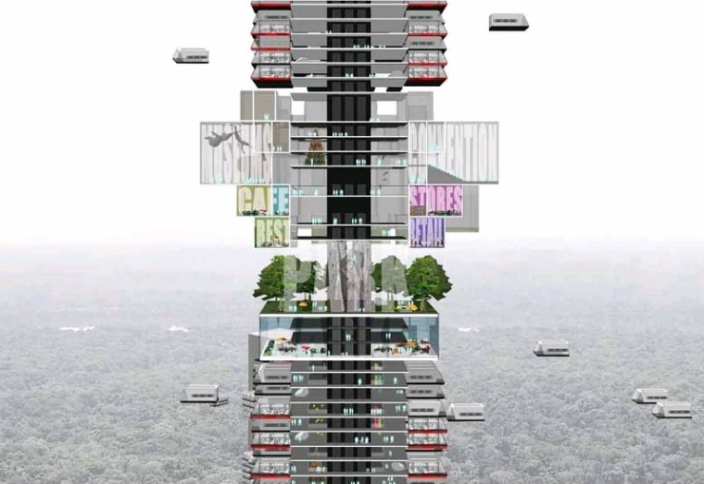 Разные: В Азии задумали построить "постпандемический" город будущего (фото)