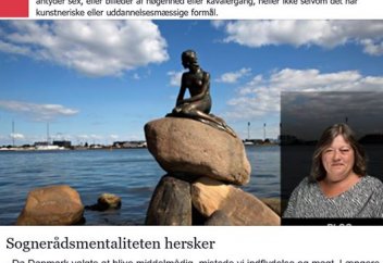 Символ Дании - Русалочка под запретом на Фейсбук из-за своей «непристойности»