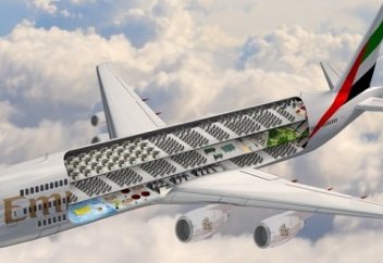 Emirates запустит трехэтажный лайнер