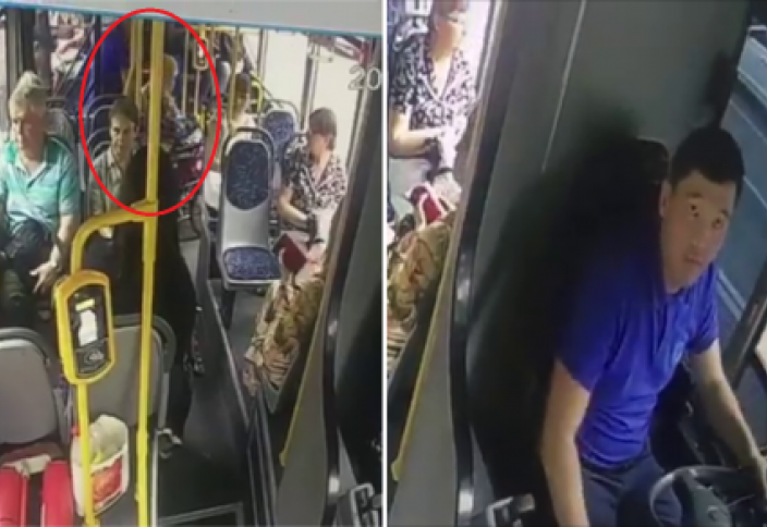 Поступок водителя автобуса в Алматы растрогал Казнет (видео)