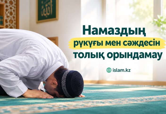 Намаздың рүкуғы мен сәждесін толық орындау