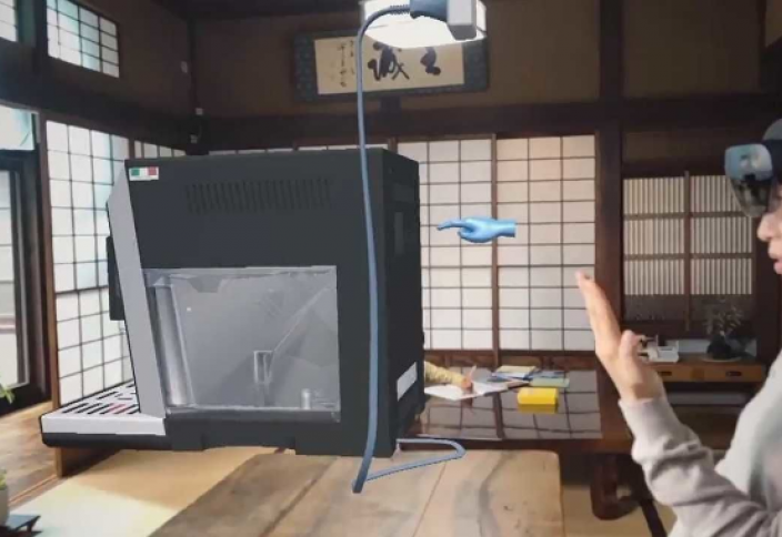 Объёмное изображение прямо перед глазами! Новинка, которая поможет операторам колл-центров совмещать работу с воспитанием и уходом