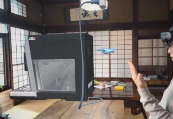 Объёмное изображение прямо перед глазами! Новинка, которая поможет операторам колл-центров совмещать работу с воспитанием и уходом