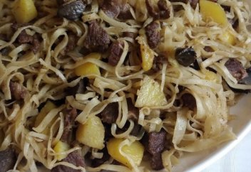 Монгольское блюдо Цуйван.Tsuivan. mongolian cuisine (ҰН ҚУЫРДАҚ)