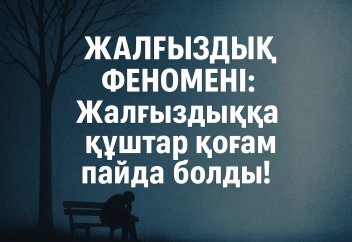 Жалғыздық феномені: Жалғыздыққа құштар қоғам пайда болды
