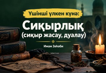 Үшінші үлкен күнә: Сиқырлық (сиқыр жасау, дуалау)