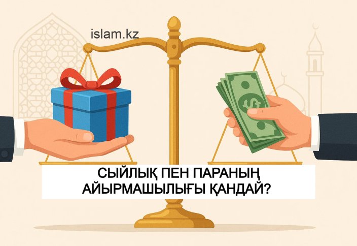 Дінде сыйлық пен параның айырмашылығы қандай? Аражігін қалай ажыратуға болады?